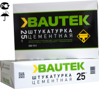 Штукатурка цементно-известковая BAUTEK 25 кг