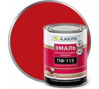 Эмаль ПФ-115 Красная 1 кг Лакра