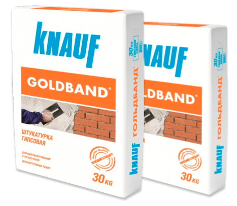 Штукатурка гипсоваяКНАУФ-Гольдбанд 430 руб.