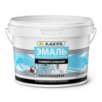 Эмаль Лакра акрил. универсал. Белая 2,4 кг п/глянц.