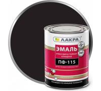 Эмаль ПФ-115 Черная 0,9 кг Лакра